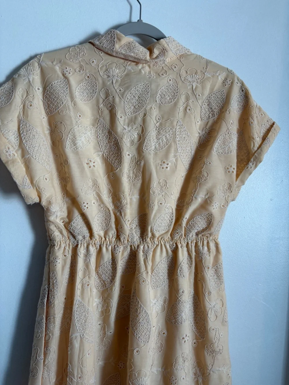 Sam Edelman Butter SS Collar Eyelet Maxi Dress size 8 new with tags - Picture 11 of 13